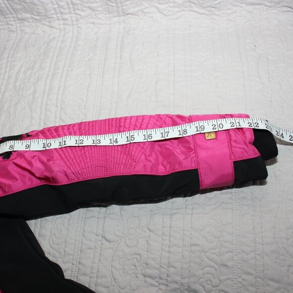 Obermeyer Womens Vintage Ski Snowboard Jacket Coat Pink Black Size 2 Embroidery - Picture 14 of 15